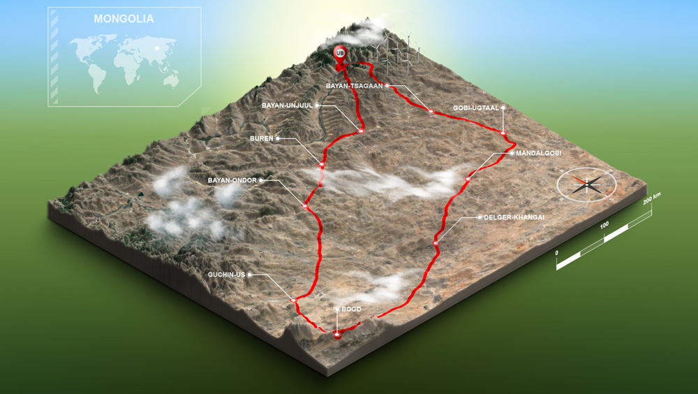 Master Rally Off Road Motorcycle Trail Map