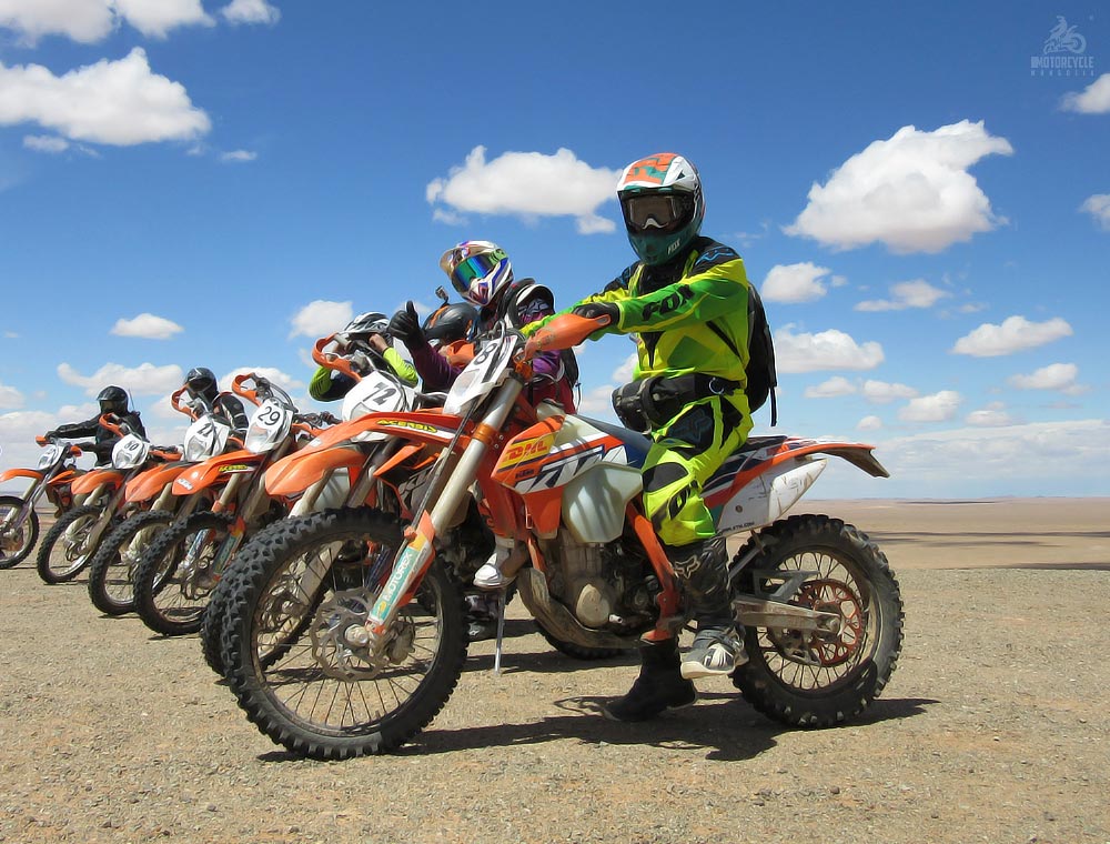 Mongolian Steppe,  Off Road Motorcycle Trail