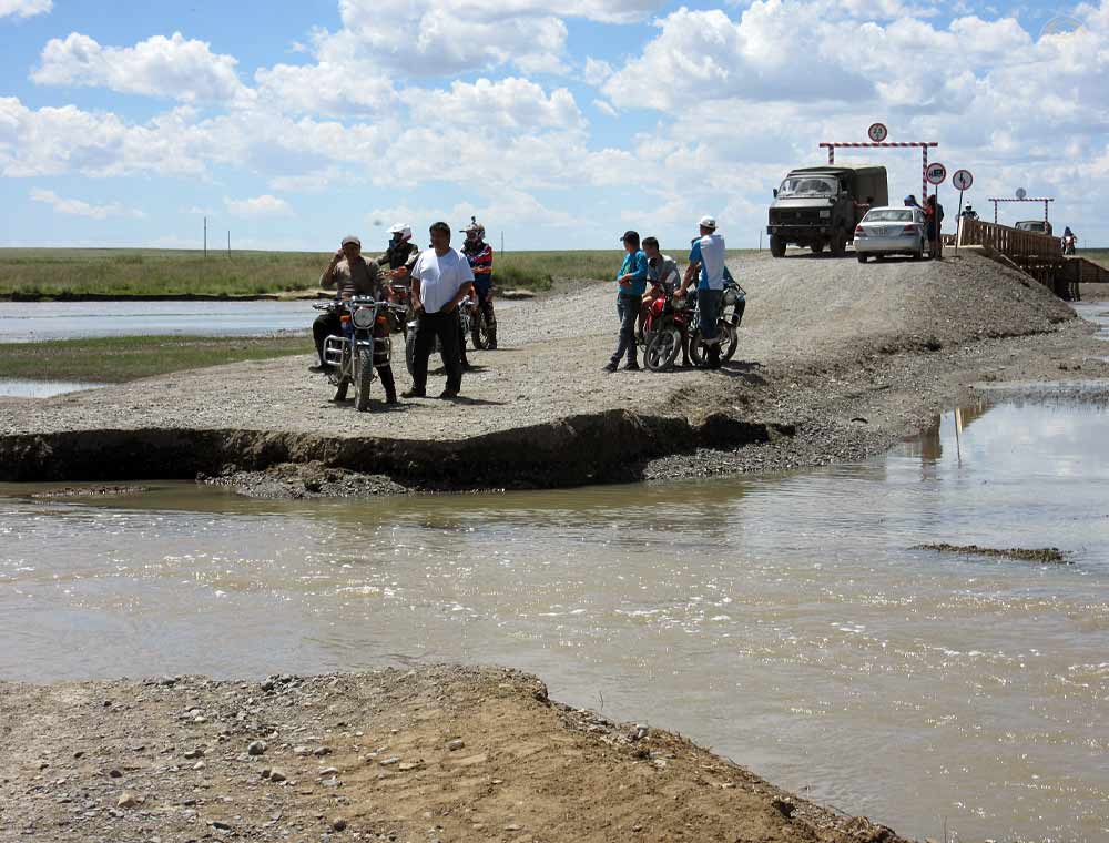 Damaged Road Section, Mongolia